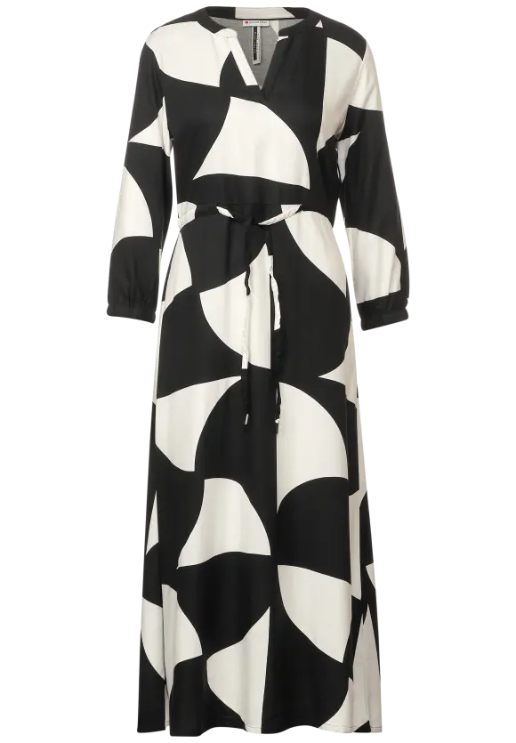 143691- Black/White Print Dress - Street One – Fifty Seven Boutique