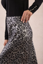 Load image into Gallery viewer, Leopard Print Satin Skirt - Molly Bracken