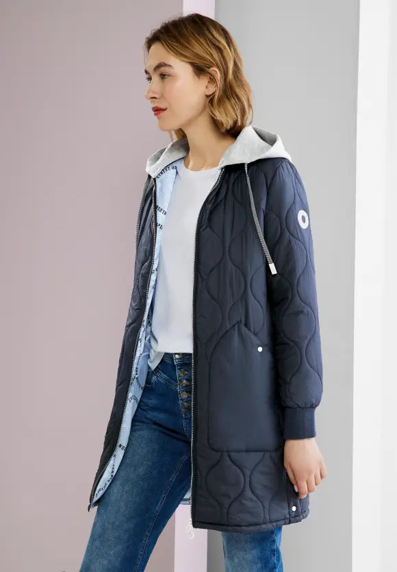 201804 Light Padded Coat Navy Street One
