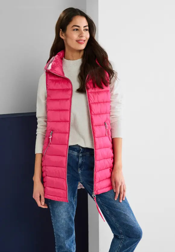 220169 Long Gilet Pink Street One