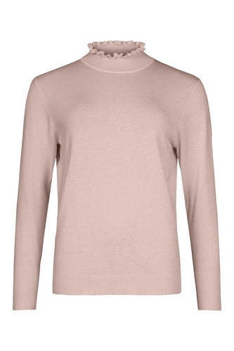6258 - Basic Jumper with Neck Detail - Baby Pink - Sunday