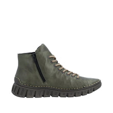 Load image into Gallery viewer, Green Fur Lined Boot - Rieker