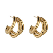 Load image into Gallery viewer, Triple Layer Hoop Earing - Knight &amp; Day Jewellery