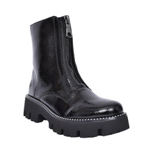 Load image into Gallery viewer, Y3351- Zip Front Biker Boots- Black- Rieker