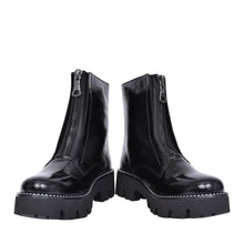 Load image into Gallery viewer, Y3351- Zip Front Biker Boots- Black- Rieker