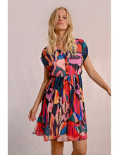 Load image into Gallery viewer, 1383- Multi Colour Pleated Dress - Molly Bracken