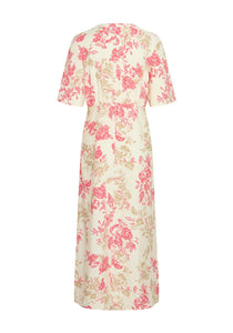 5458- Floral Print Dress- Fransa