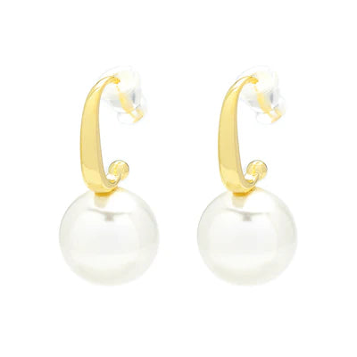 T369ECB - Siena Faux Pearl Earrings - Knight & Day