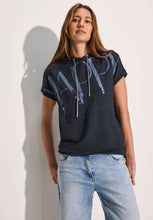 Load image into Gallery viewer, 33474 Happy Print Hoody - Universal Blue - Cecil