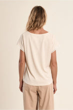 Load image into Gallery viewer, Offwhite Knitted T shirt with Lace Detail - Molly Bracken
