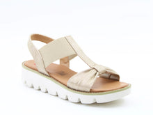 Load image into Gallery viewer, Accord Shimmer - Gold Sandals - Heavenly Feet
