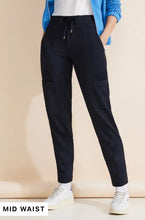 Load image into Gallery viewer, 377352- Navy Cargo Pants - Street One