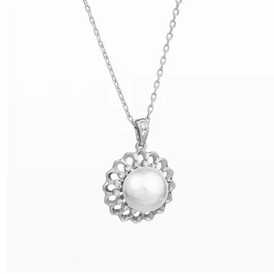 S551NML - Amaia Silver Pearl Pendant- Knight & Day