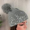 Load image into Gallery viewer, Diamanté Wooly Hat - Reevo