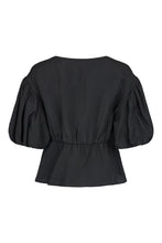 Load image into Gallery viewer, Black Blouse with Floral Detail  - Noen