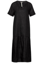 Load image into Gallery viewer, 143861- Black Maxi Linen Tunic Dress - Street One