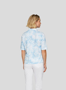 222352 - Blue Printed T-shirt- Rabe