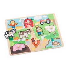 Load image into Gallery viewer, Farm Peg Puzzle - Jumini