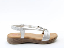 Load image into Gallery viewer, Chime - Silver Sandals - Heavenly Feet