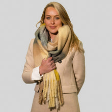 Load image into Gallery viewer, 1502223 - Check Blanket Scarf - Cappuccino - Zelly