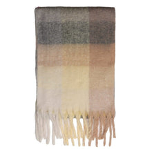 Load image into Gallery viewer, 1502223 - Check Blanket Scarf - Cappuccino - Zelly