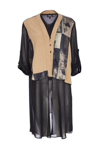 Contrast Panel Jacket - Ora