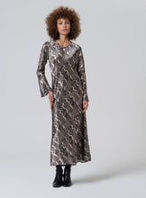 Load image into Gallery viewer, Long Animal Print Dress - Grey - Surkana