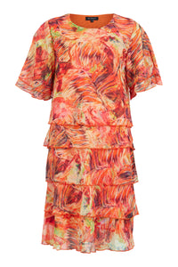 6781- Orange Print Dress Dress-Sunday