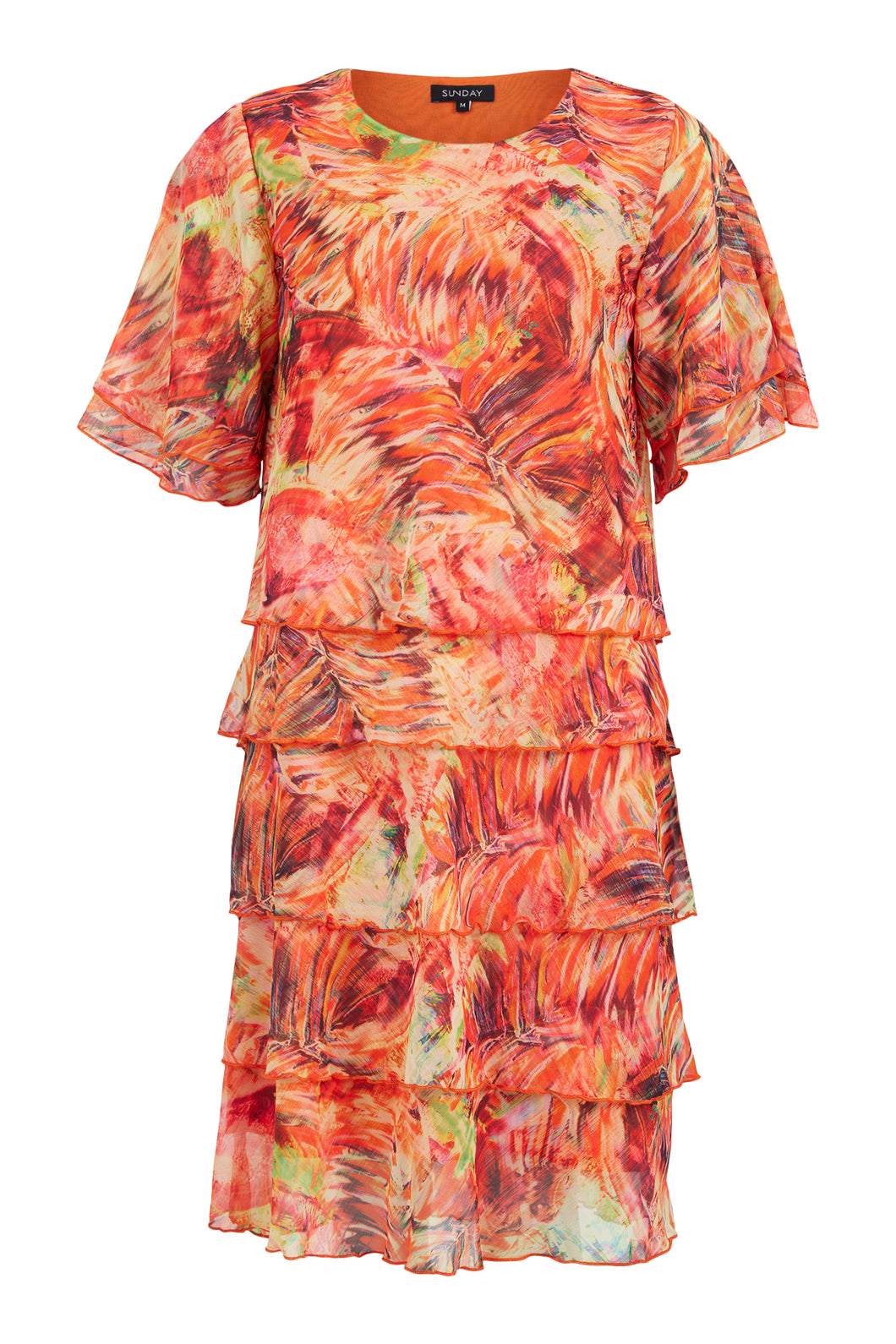 6781- Orange Print Dress Dress-Sunday