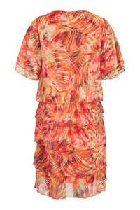 6781- Orange Print Dress Dress-Sunday