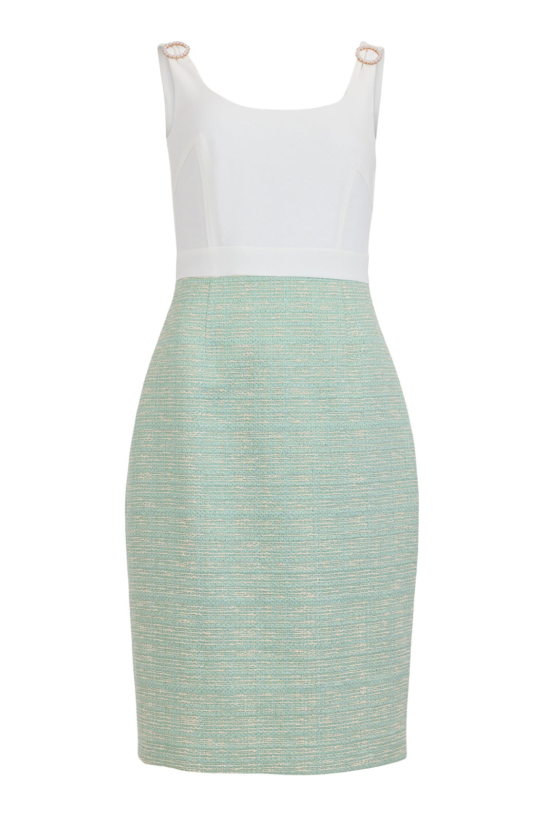 78808-Mint Green Chanel Style Dress-Tia