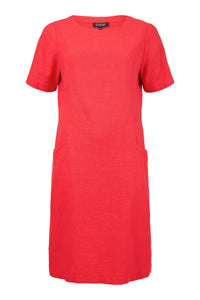 6083 - Tunic Dress - Red  - Sunday