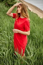 Load image into Gallery viewer, 6083 - Tunic Dress - Red  - Sunday