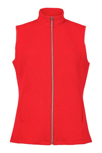 6231 - Gilet Jacket - Red - Sunday