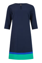 Load image into Gallery viewer, 78913 - Straight Dress with Striped Hem - Tia