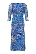 Load image into Gallery viewer, 78915 - 3/4 Sleeve Dress - Blue and Purple - Tia