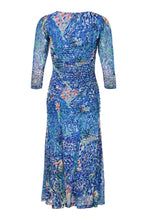 Load image into Gallery viewer, 78915 - 3/4 Sleeve Dress - Blue and Purple - Tia
