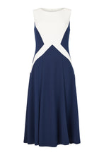 Load image into Gallery viewer, 78928 - Navy and white Dress - Tia