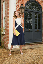 Load image into Gallery viewer, 78928 - Navy and white Dress - Tia