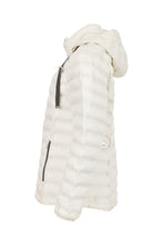 Load image into Gallery viewer, 212 - White Padded Jacket with Black Contrast - Fransden