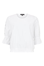 Load image into Gallery viewer, 6467- White Blouse with Sleeve Detail - Sunday