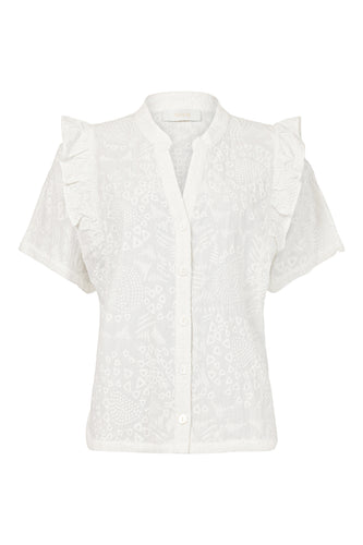 86236 - Blouse with Frill Detail - Noen