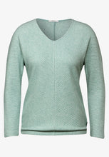 Load image into Gallery viewer, 322386- Glaced Green V- Neck Jumper - Cecil