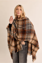 Load image into Gallery viewer, Ladies Woven Poncho Camel - Molly Bracken
