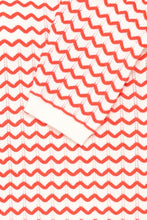 Load image into Gallery viewer, 5582- Knitted Top w/ ZigZag Design- Red/White- Fransa