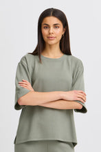 Load image into Gallery viewer, 5492 - Short Sleeve Sweatshirt Agave Green - Fransa
