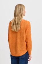 Load image into Gallery viewer, 1845- Knitted Round Neck Jumper- Orange- Fransa