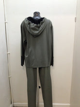 Load image into Gallery viewer, 25130 - Hoodie with Contrast Panel - Army Green - Naya