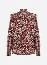Load image into Gallery viewer, Red Combination Print Blouse - Soya Concept