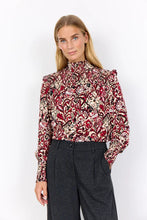 Load image into Gallery viewer, Red Combination Print Blouse - Soya Concept